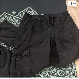 American Eagle Outfitters Black Cargo Pants